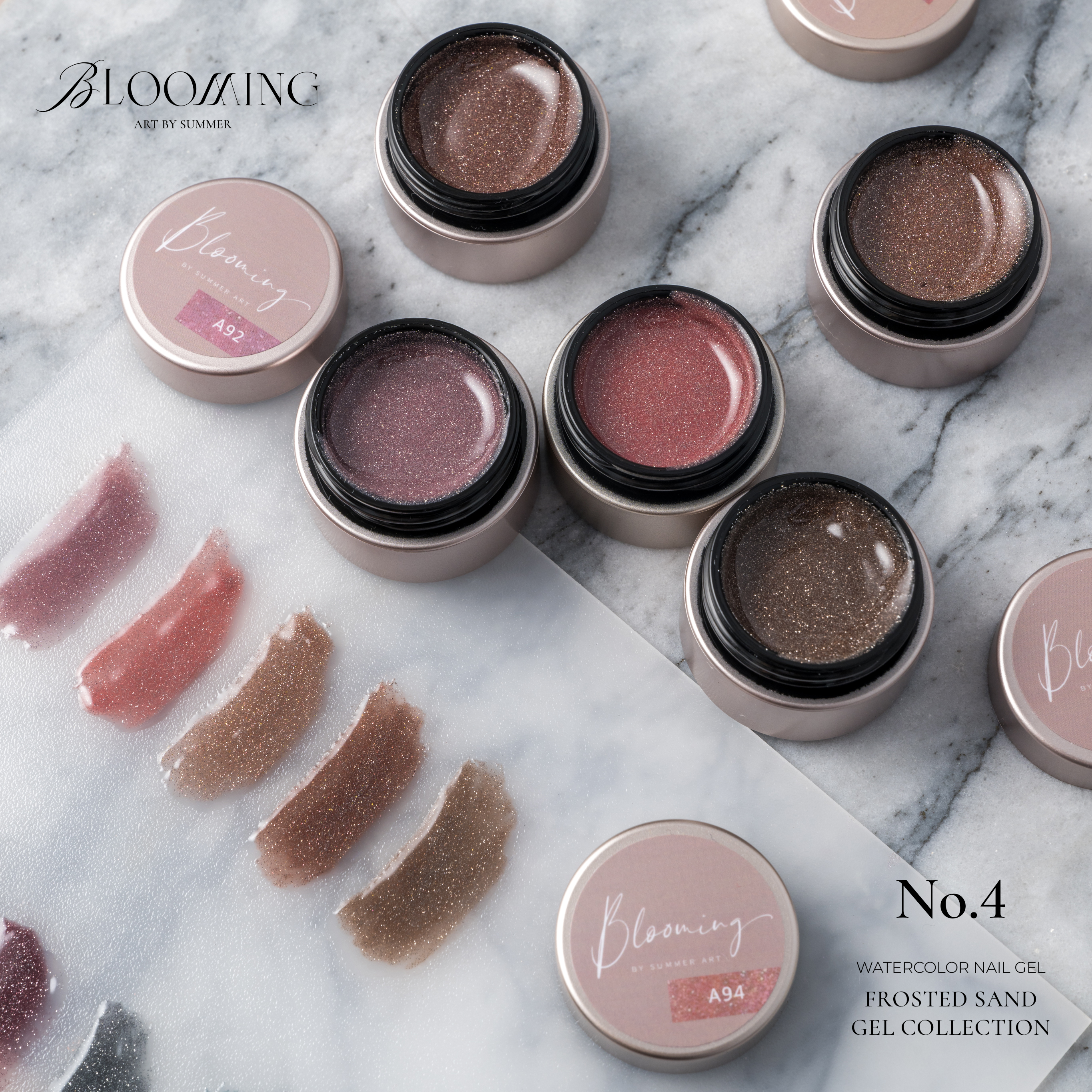 Blooming Nails - No.4 Watercolor Nail Gel Set