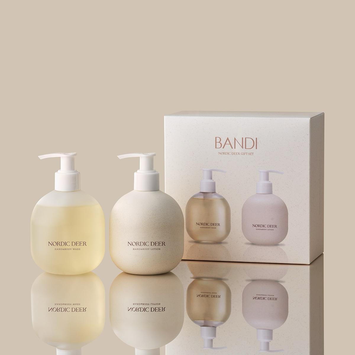 BANDI - Nordic Deer Gift (Hand & Body Wash + Lotion)