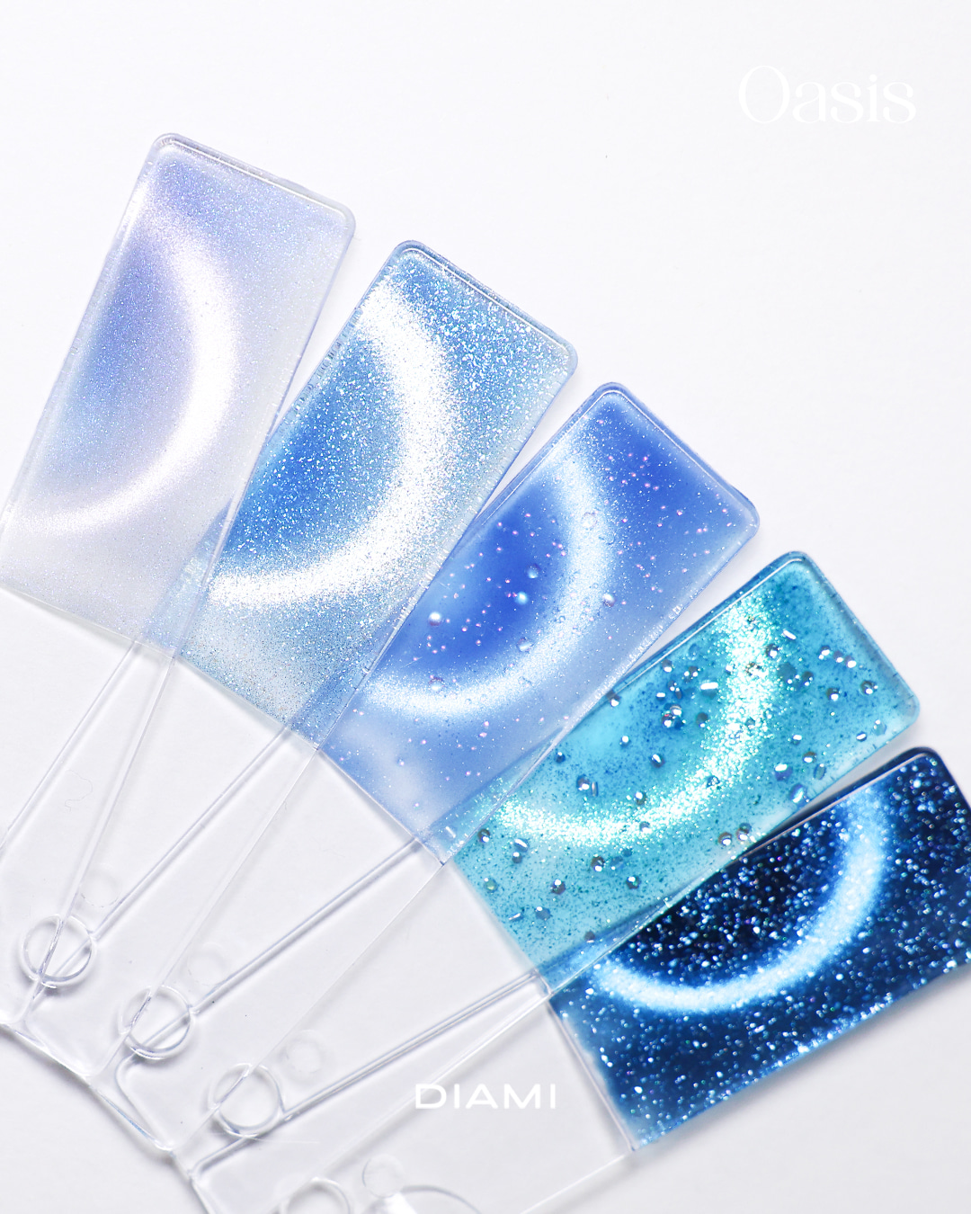 DIAMI - Magnetic Gel Shine Your Light - 10-colors set (DA716~DA725) Clair Set+Oasis Set + Water Effect magnet