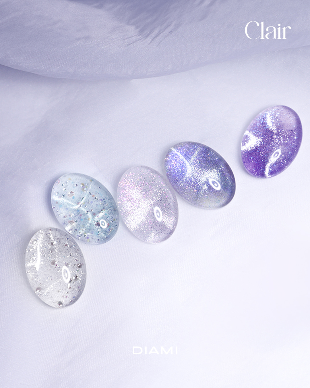 DIAMI - Magnetic Gel Shine Your Light - 10-colors set (DA716~DA725) Clair Set+Oasis Set + Water Effect magnet