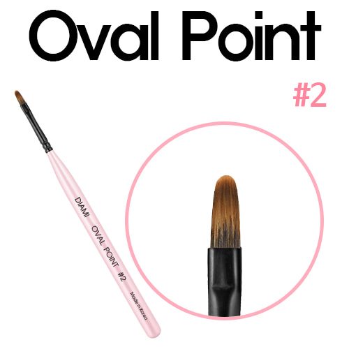 DIAMI no.2 Oval Point Brush