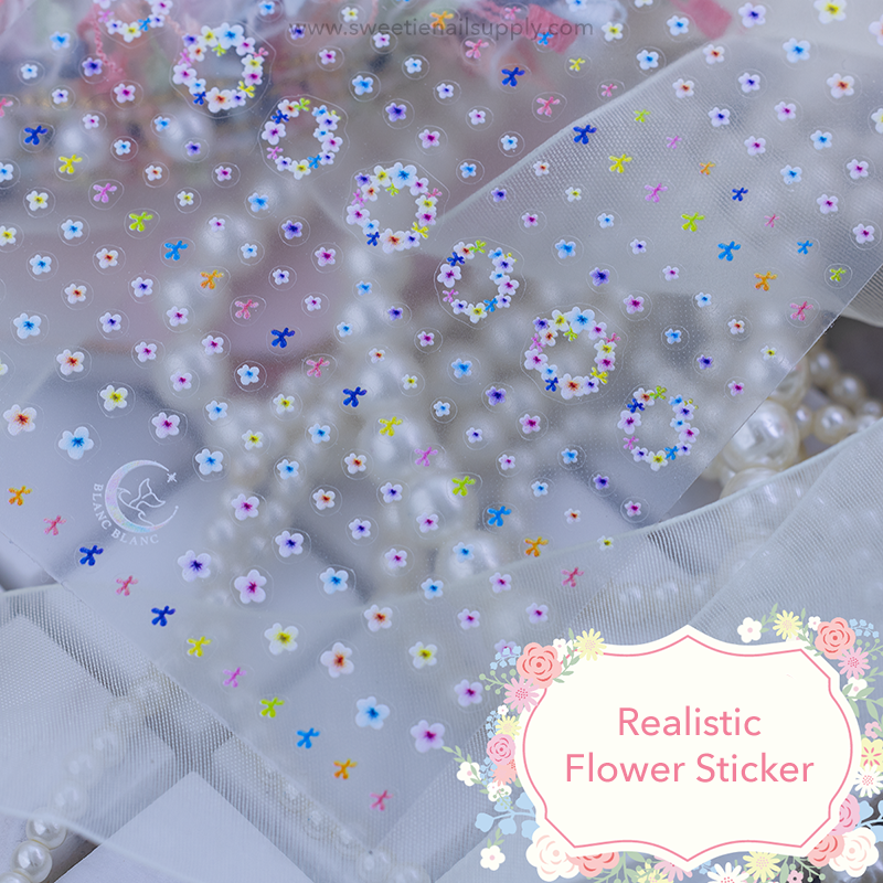 Blanc Blanc - (S411) Realistic Flower Sticker