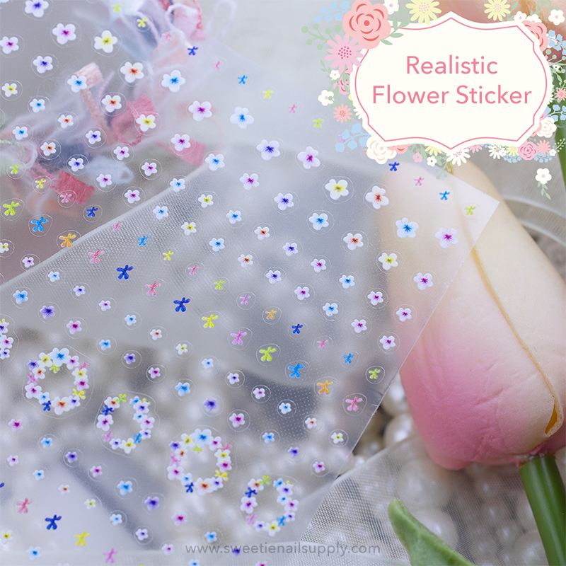 Blanc Blanc - (S411) Realistic Flower Sticker