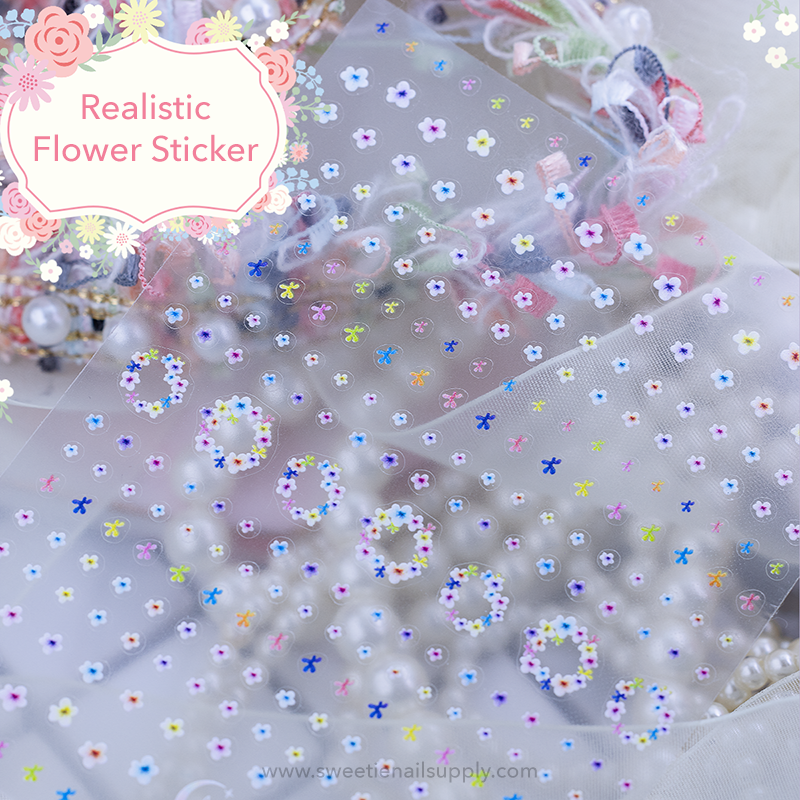 Blanc Blanc - (S411) Realistic Flower Sticker