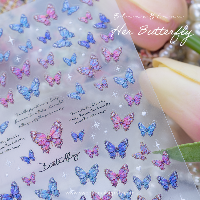 Blanc Blanc - (S415) Ver. 1 Her Butterfly Sticker