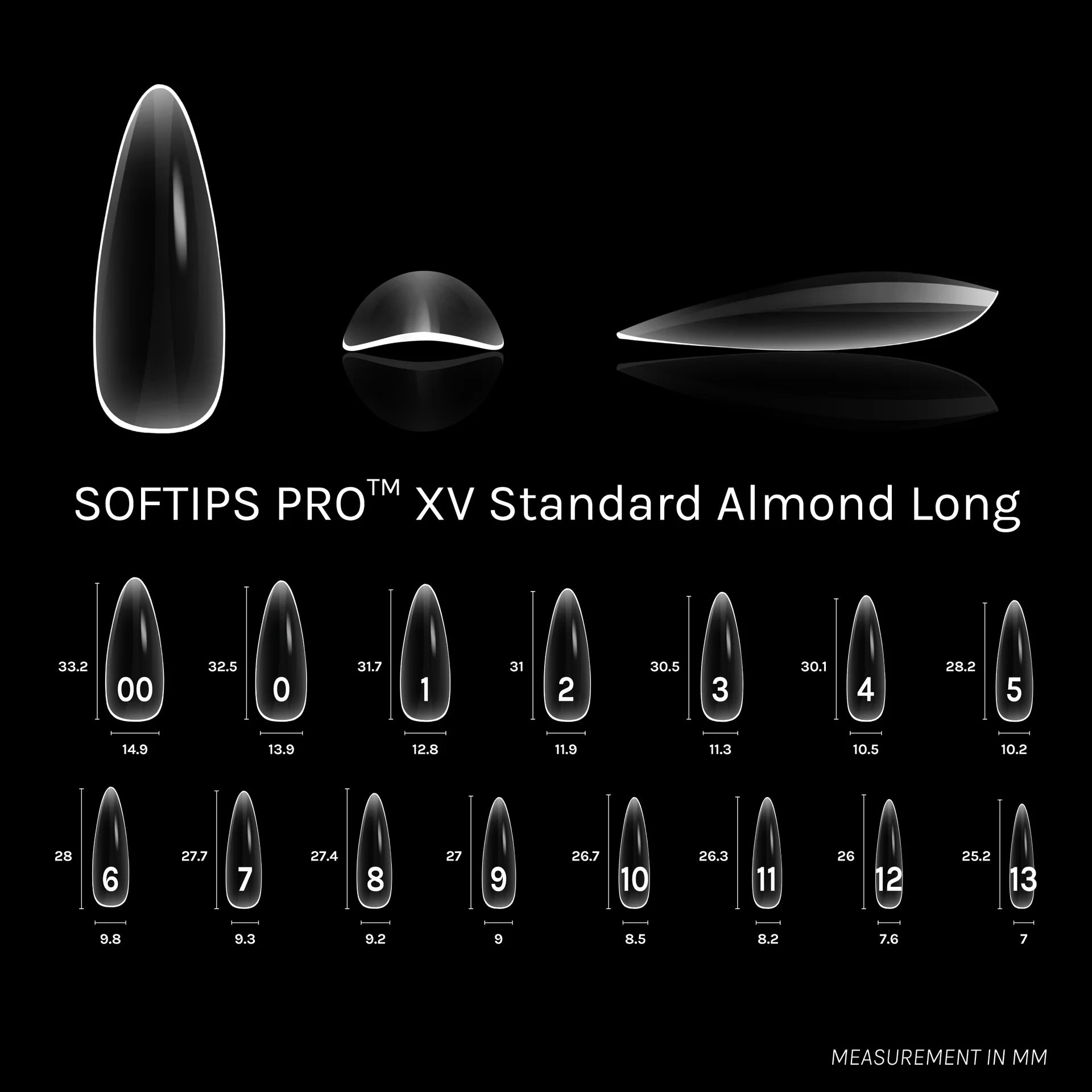 SOFTIPS PRO XV - Standard Almond Long (600pcs)