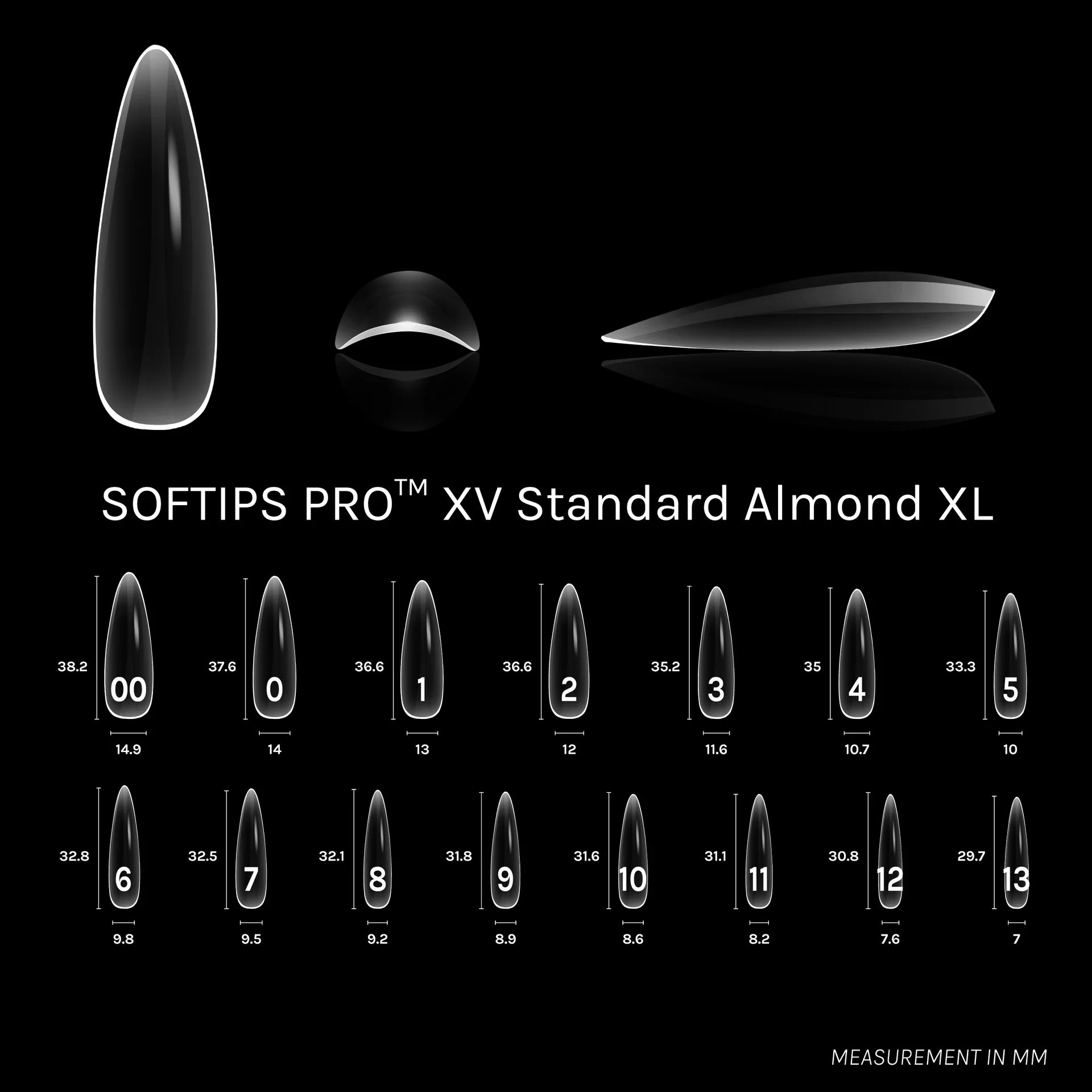 SOFTIPS PRO XV - Standard Almond Extra Long (450pcs)