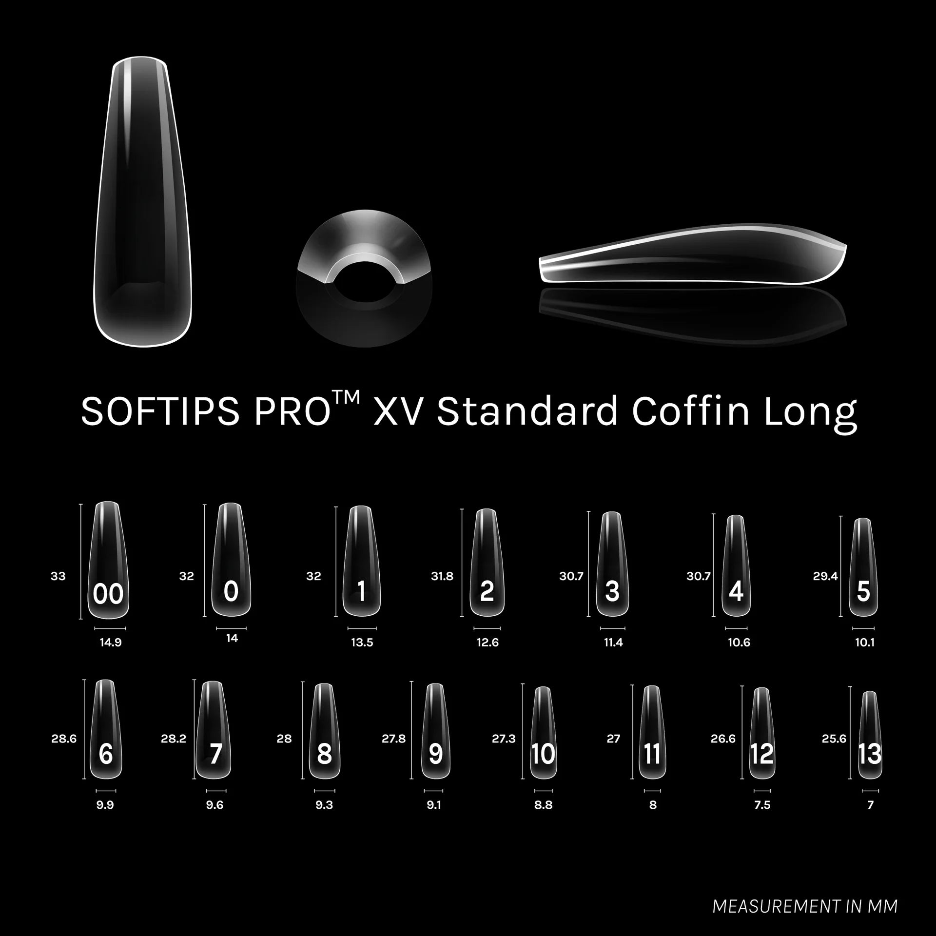 SOFTIPS PRO XV - Standard Coffin Long (600pcs)