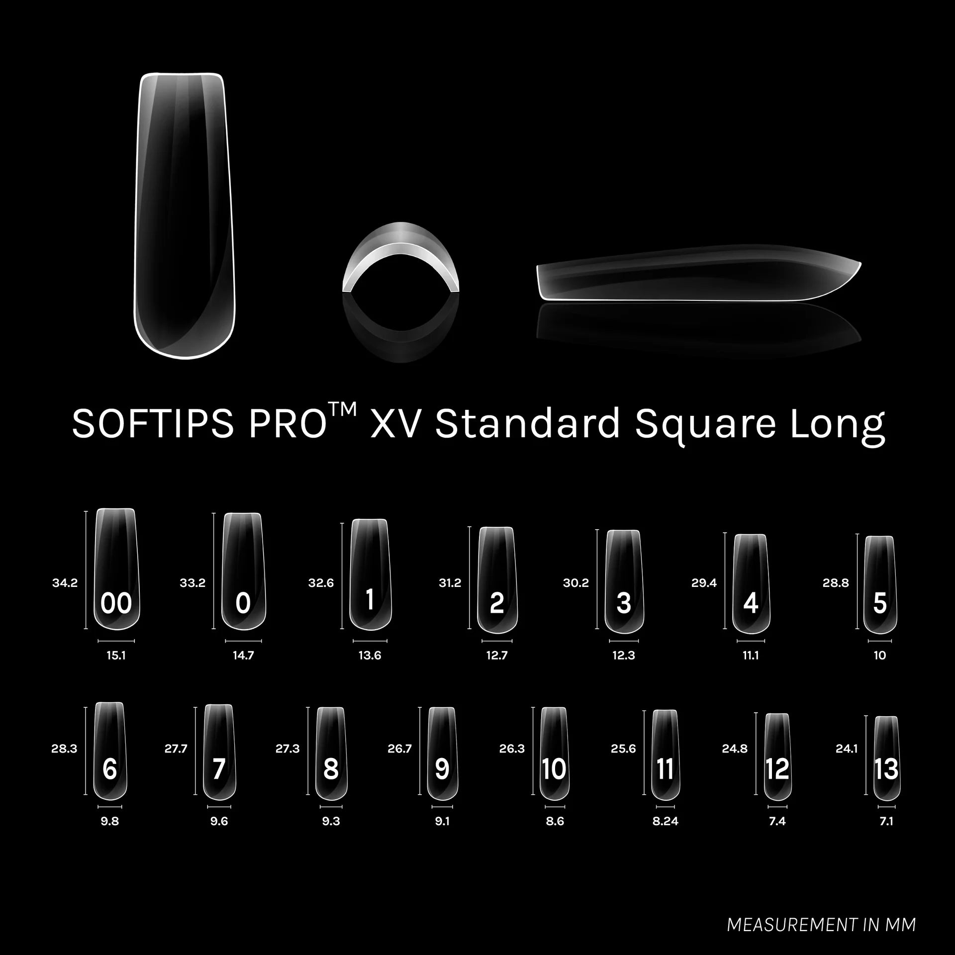 SOFTIPS PRO XV - Standard Square Long (600pcs)