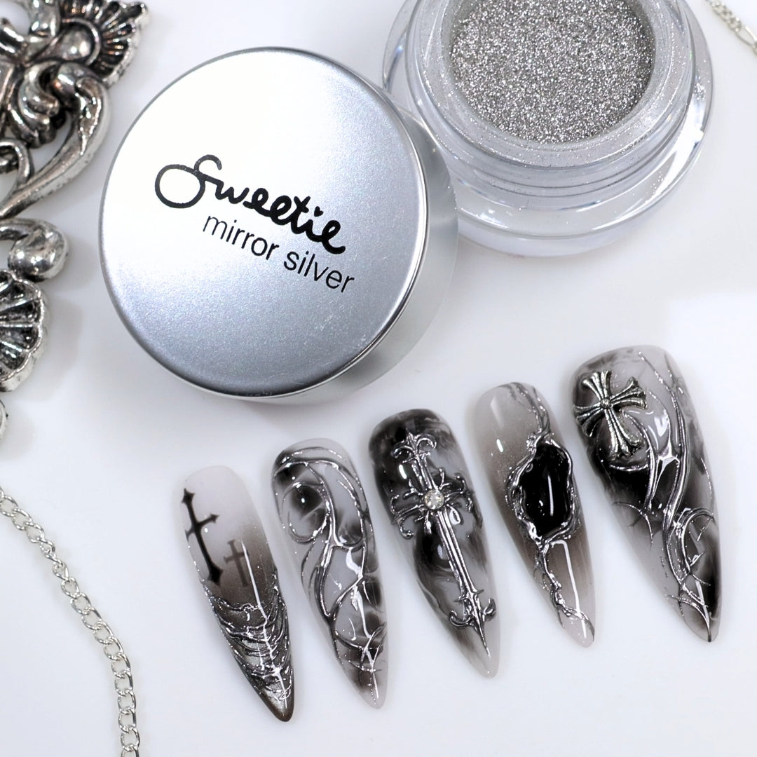 Sweetie Nail Supply - Mirror Silver Chrome Powder (1g)