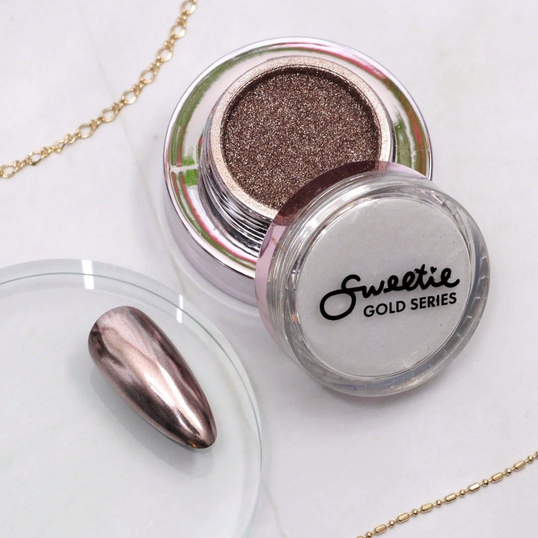 Sweetie Nail Supply - Gold Chrome Powders (5 Types)
