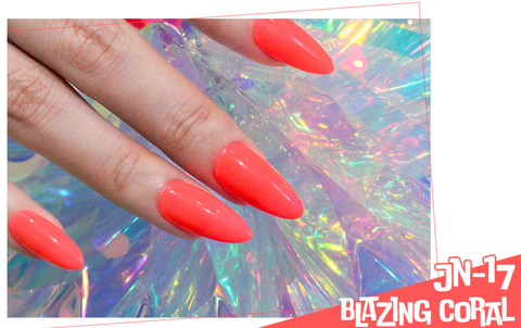 Jello Jello Hip-Pop Neon Collection Blazing Coral JN-17