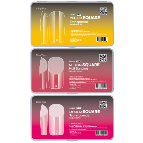 Viewgel - Cling Tip Square 550Tips (3 types)