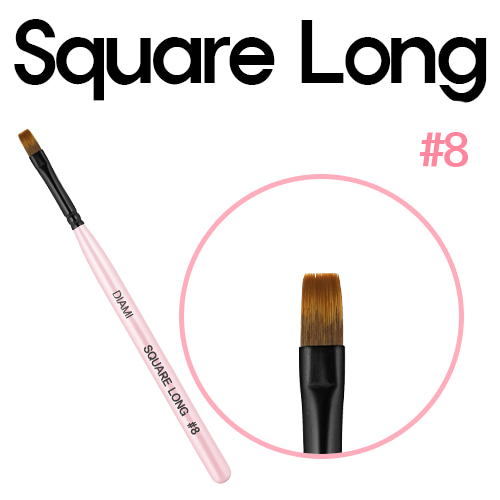 DIAMI No.8 Square Long Brush