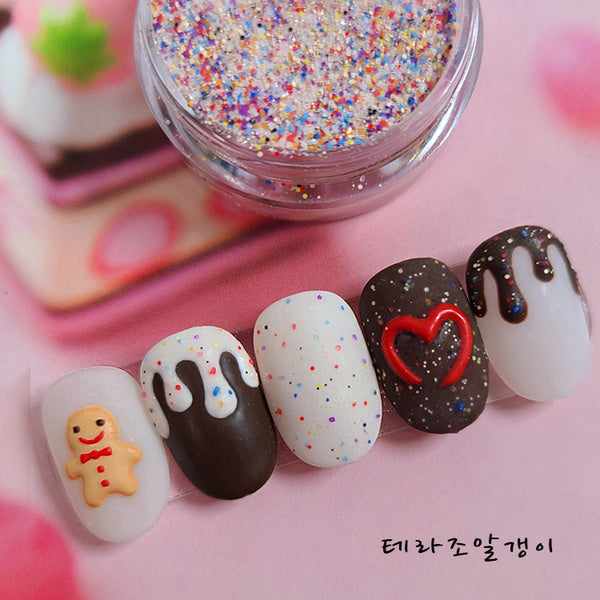 Bonniebee - Terrazzo Sand Nail Shells