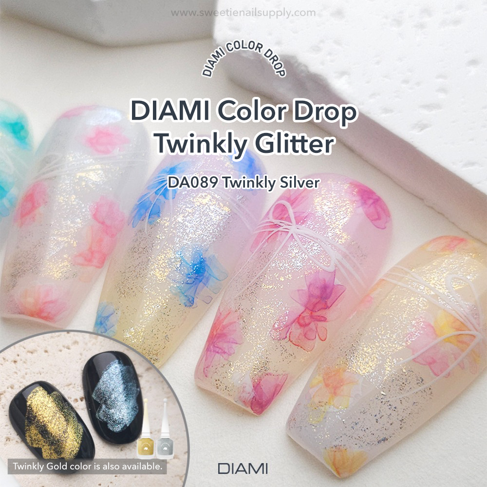 DIAMI Color Drop Twinkle Silver Glitter - DA089
