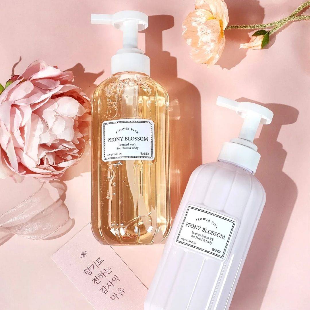 BANDI - Flower Vita Hand & Body Care Gift Set (Peony Blossom)