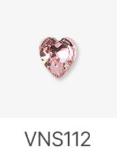Jello Jello - Heart Stone Nail Charms (VNS109 - VNS133 & VNS150 - VNS163)