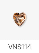 Jello Jello - Heart Stone Nail Charms (VNS109 - VNS133 & VNS150 - VNS163)