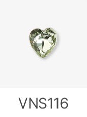 Jello Jello - Heart Stone Nail Charms (VNS109 - VNS133 & VNS150 - VNS163)