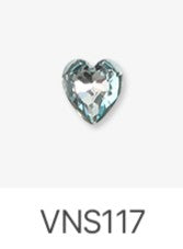 Jello Jello - Heart Stone Nail Charms (VNS109 - VNS133 & VNS150 - VNS163)