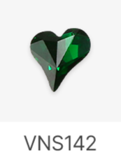 Jello Jello - Peach Heart Stone Nail Charms (VNS134 - VNS148)