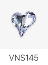 Jello Jello - Peach Heart Stone Nail Charms (VNS134 - VNS148)