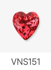 Jello Jello - Heart Stone Nail Charms (VNS109 - VNS133 & VNS150 - VNS163)