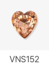 Jello Jello - Heart Stone Nail Charms (VNS109 - VNS133 & VNS150 - VNS163)