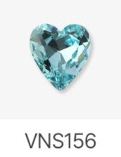 Jello Jello - Heart Stone Nail Charms (VNS109 - VNS133 & VNS150 - VNS163)