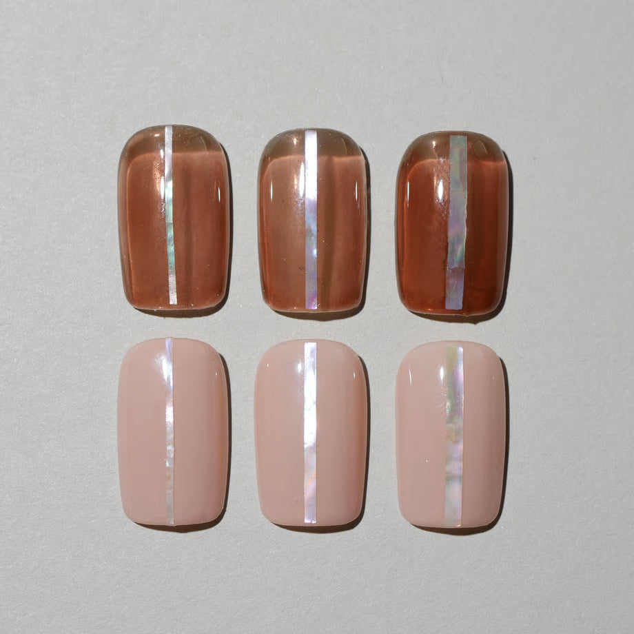Ungu Nails - White Abalone Strip