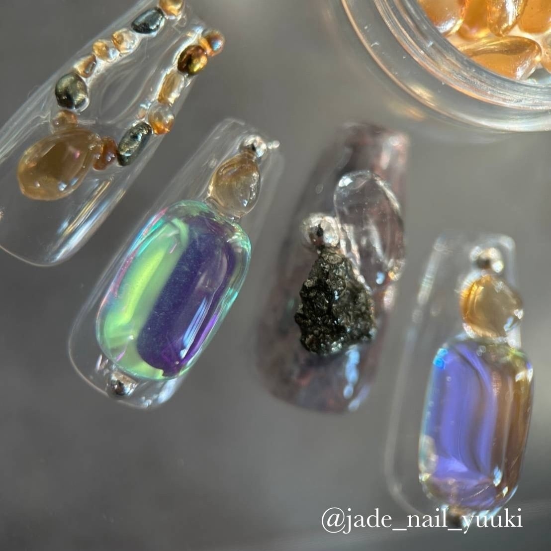 Atelier Novel - P889 Aurora Drop Cabochon (Grape Syrup)