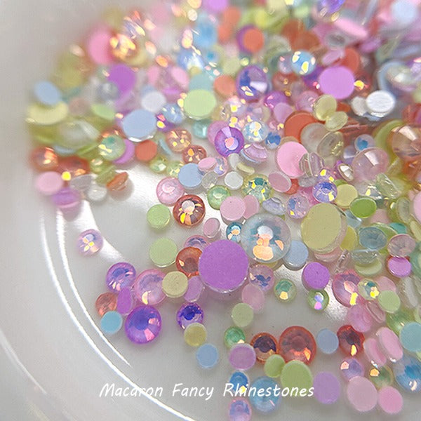 Bonniebee - Macaron Fancy Flatback Rhinestones (mixed round)