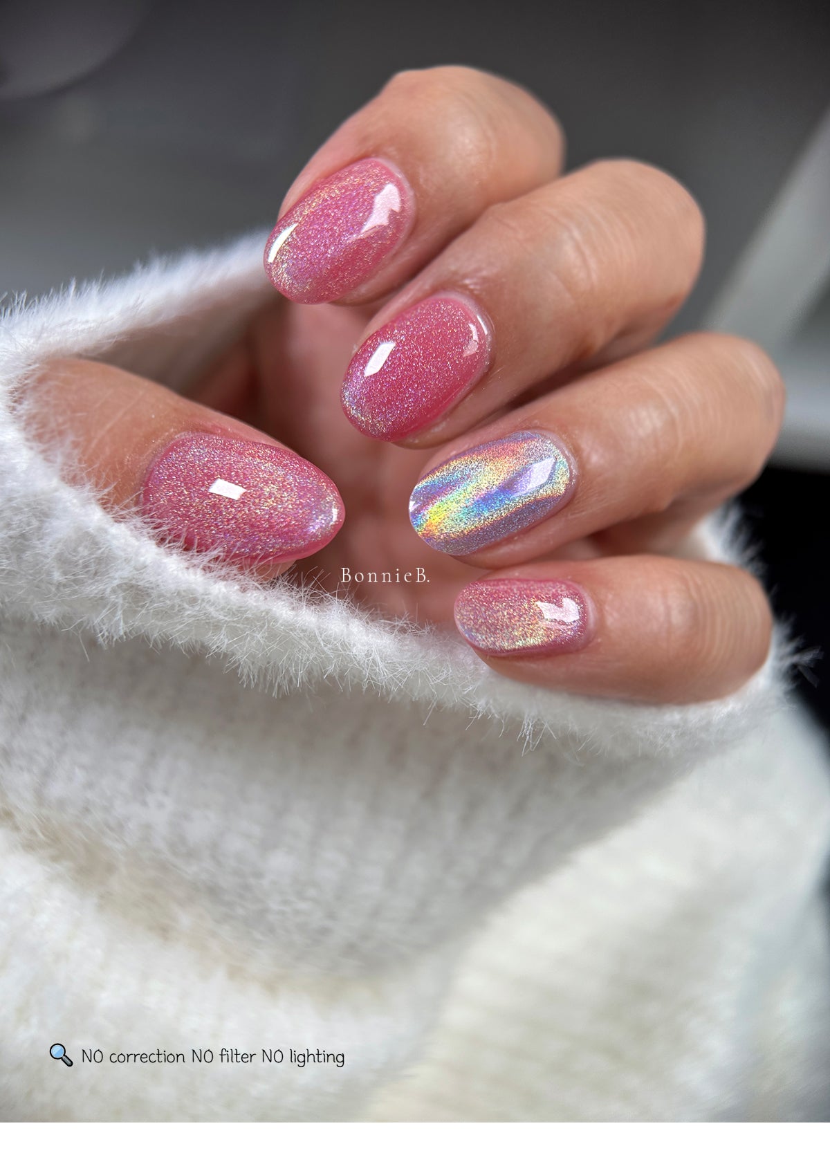 Bonniebee - 2 in 1 | Iridescent Holo Cat Eye & Mirror