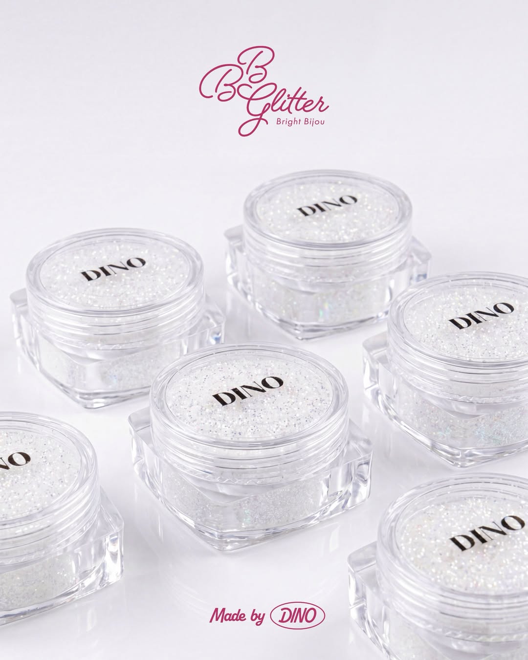 DINO It's Nail O'Clock - BB Glitter (Tiara White)