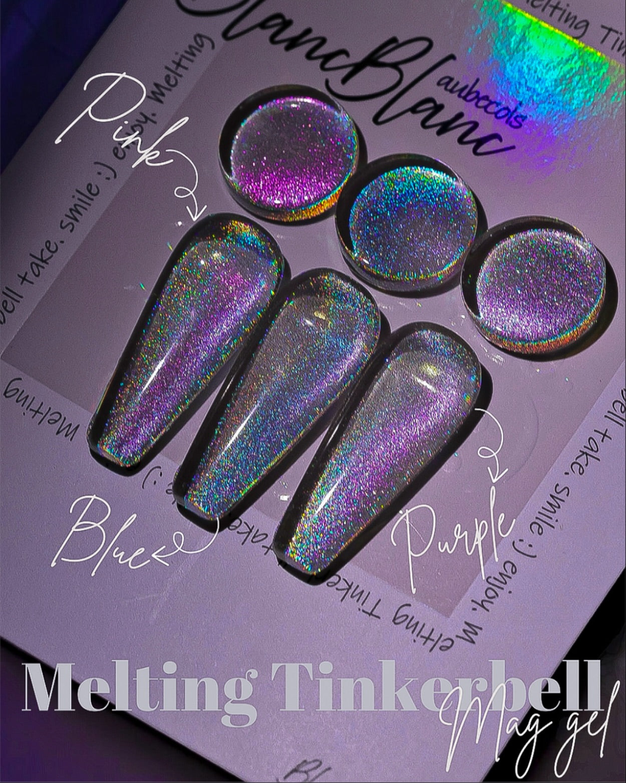 Blanc Blanc - Melting Tinkerbell Hologram Magnet Gel Set