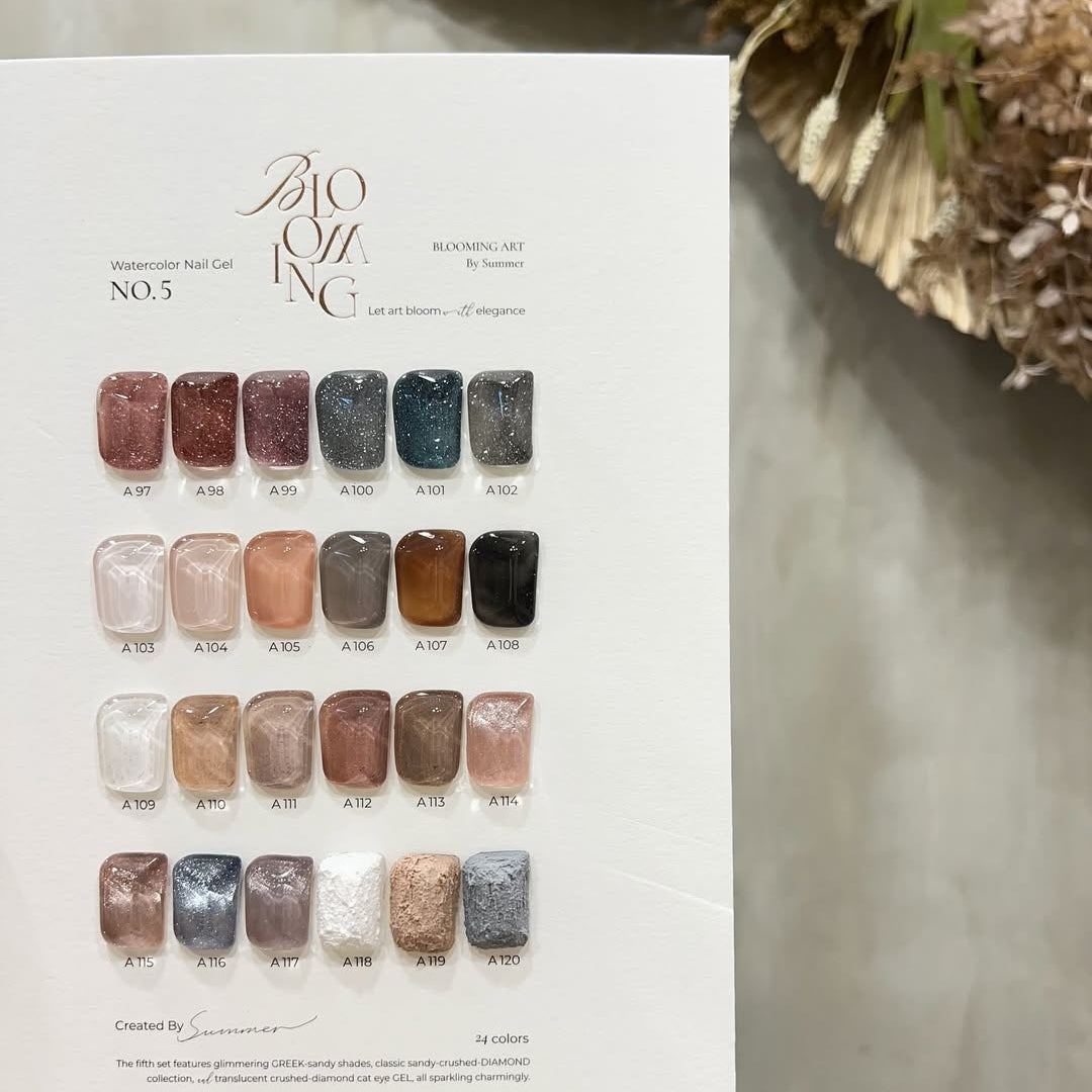 Blooming Nails - No.5 Watercolor Nail Gel Set