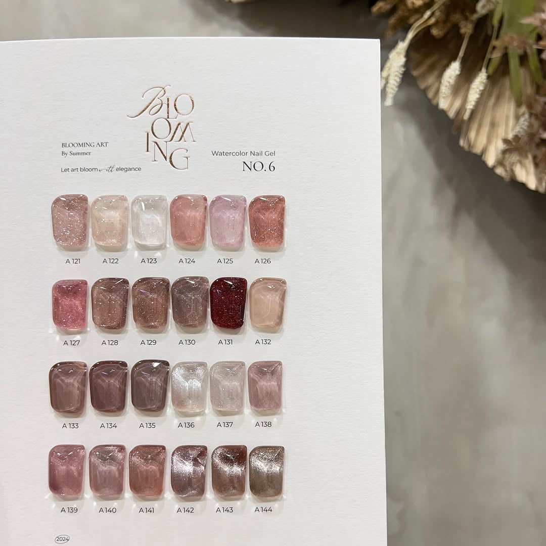 Blooming Nails - No.6 Watercolor Nail Gel Set