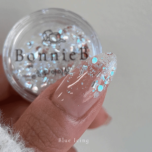 Bonniebee - Icing Nail Glitter (Pink/Blue/White)