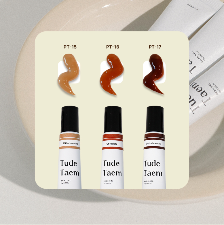 Pochit - Tude Taem - 3 Chocolate Colours Non-Wipe 3D Gel (PT.15-17)