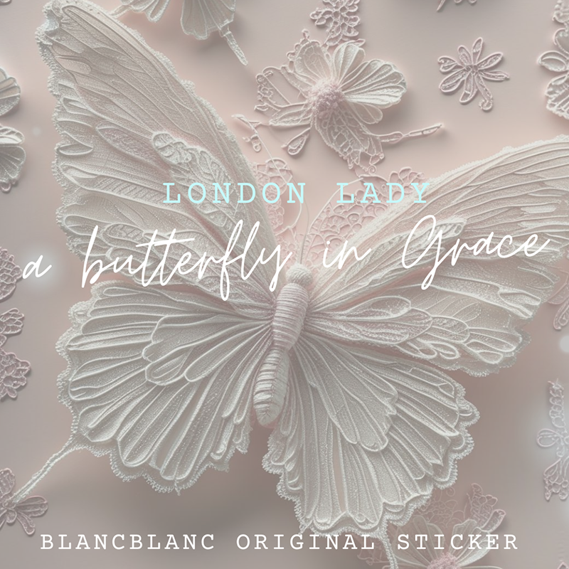 Blanc Blanc - London Lady Butterfly Sticker [S339, S340]