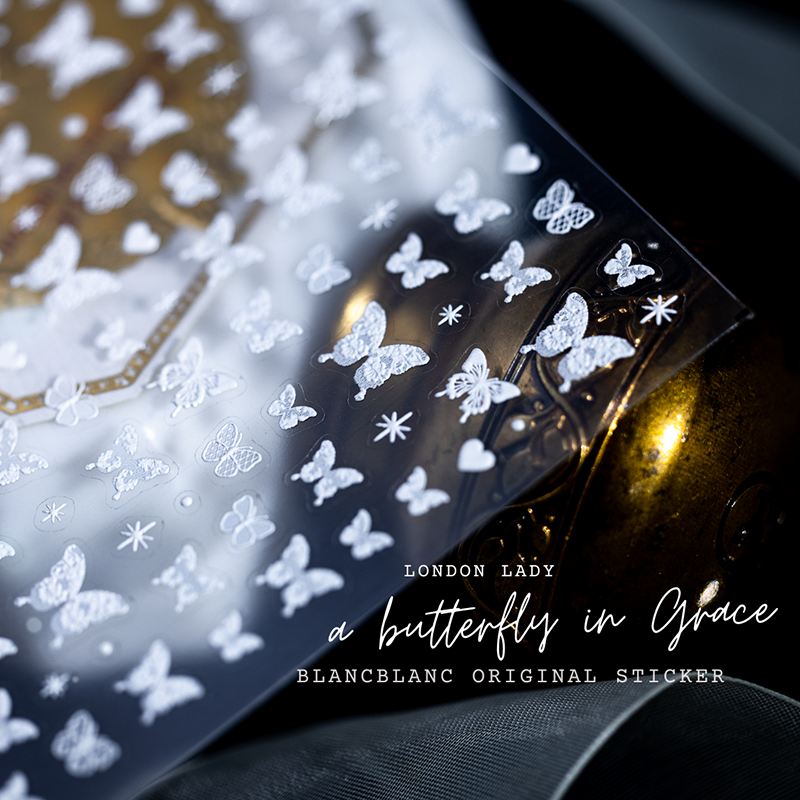 Blanc Blanc - London Lady Butterfly Sticker [S339, S340]