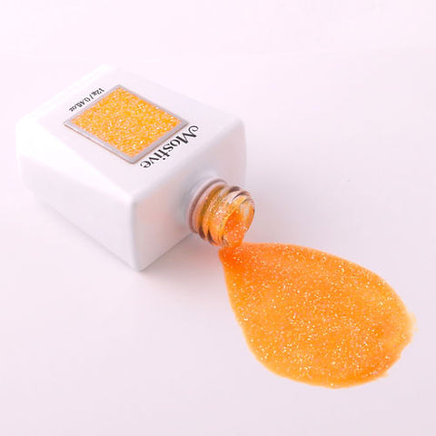 [MG029] SIGNATURE GLITTER - Black Silver Fluorescent Orange (12ml)