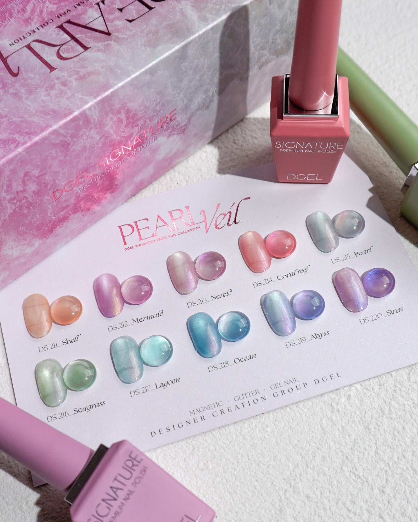 DGEL Signature Pearl Veil Collection (Individual Colors/Set)