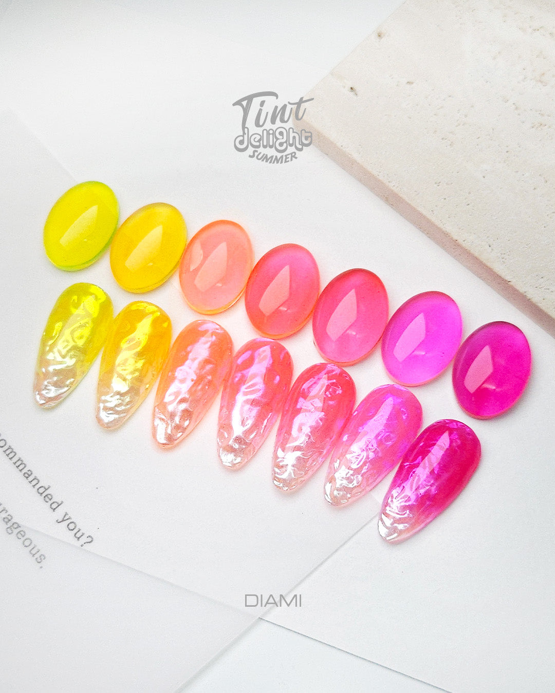 DIAMI Summer Tint Delight 2 - Fruits Series (DA066-072) - Mermaid Shell 001,002 + Chart