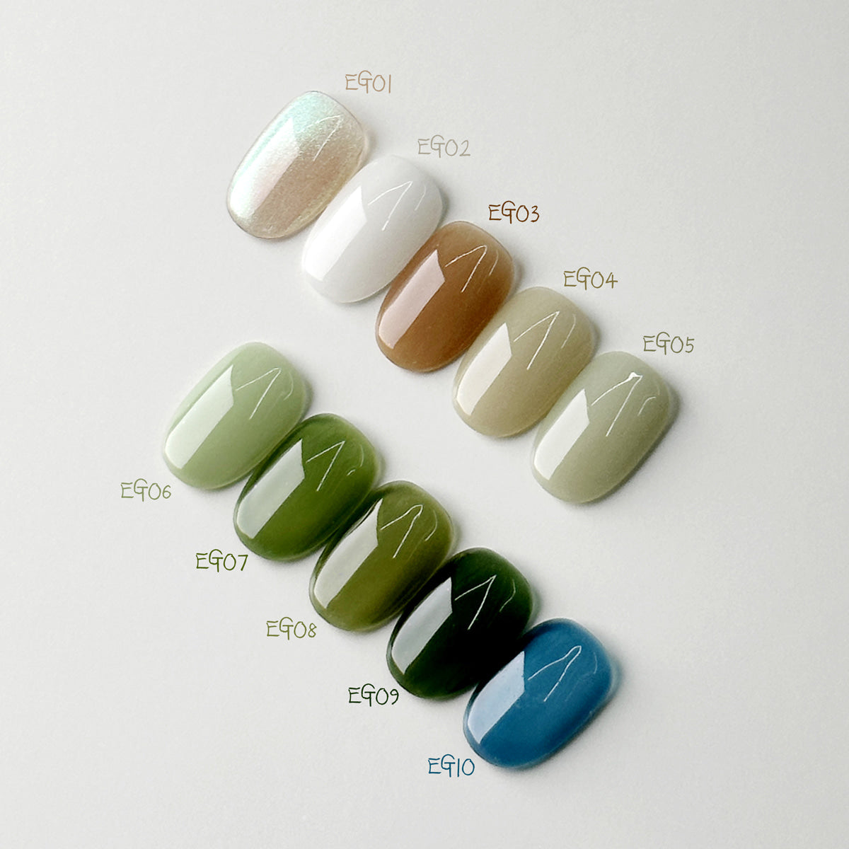 Mithmillo Artistic Signature - Evergreen Series (9 non-wipe gels + 1 m