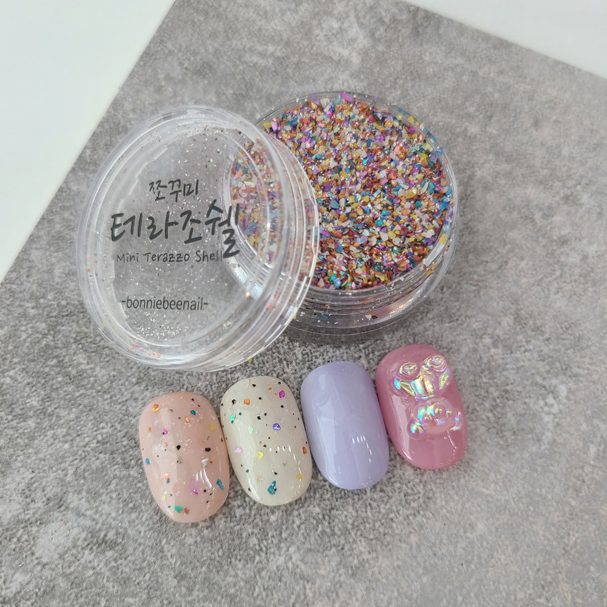 Bonniebee Mini Terrazzo Nail Shell