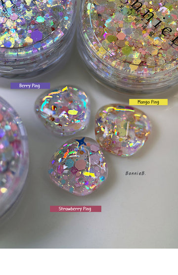Bonniebee - Mango Ping Hologram Glitter