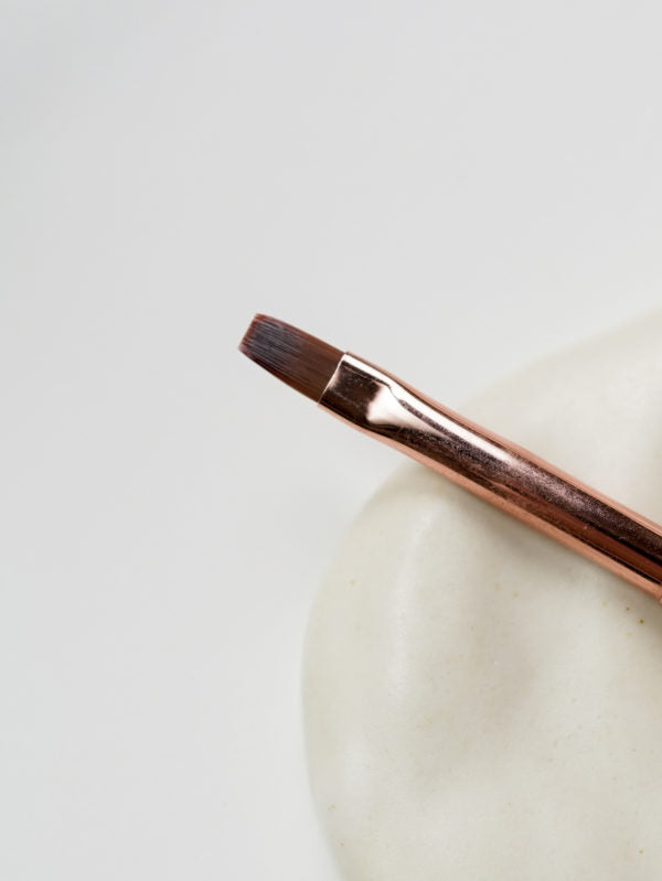 Ginanail Rose Metal Nail Brush (Flat)
