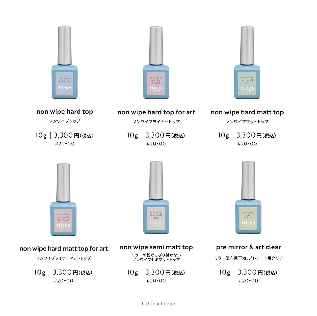 Flicka Nail Arts - Top Gels (4 types)